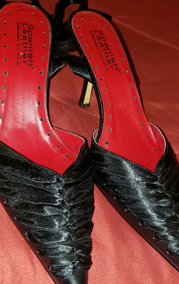 Sergio Zelcer Shoes - Sergio Zelcer Satin Ribbon wrapped mule heel shoes